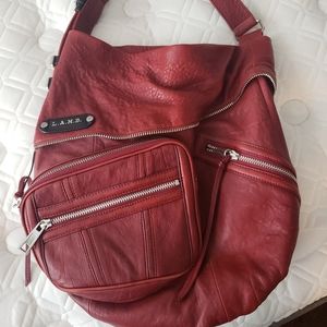 L.A.M.B. Large Leather Shoulder Bag